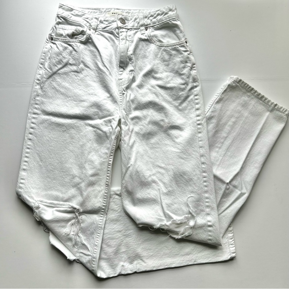 🍒Women’s PacSun 90s Boyfriend White Jeans. Size: 28